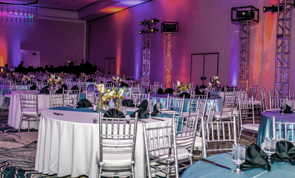 Magnolia ballroom set up for an event