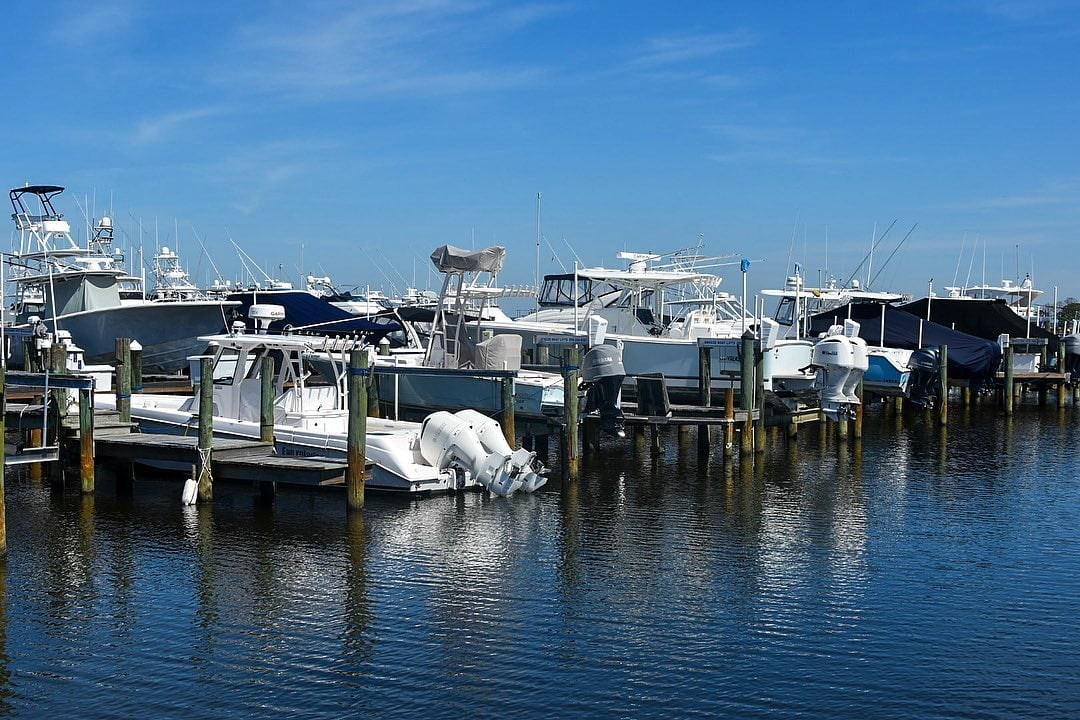 Marina with boats