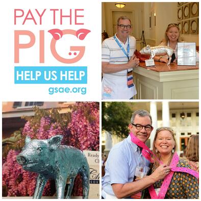 Collage from the Pay the Pig event