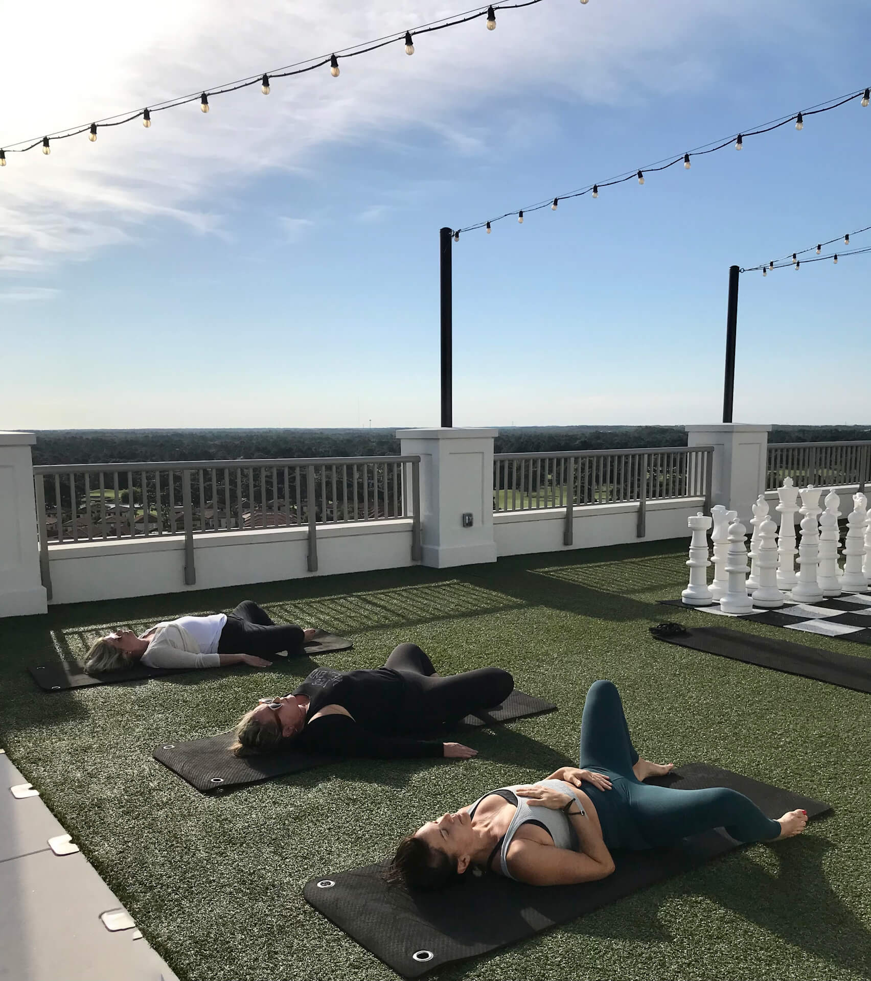 Rooftop Yoga at Hotel Effie