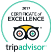 Tripadvisor 2017 Certificate of Excellence