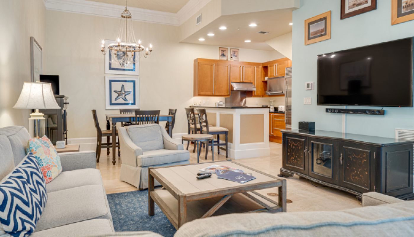 Living room at Le Jarden