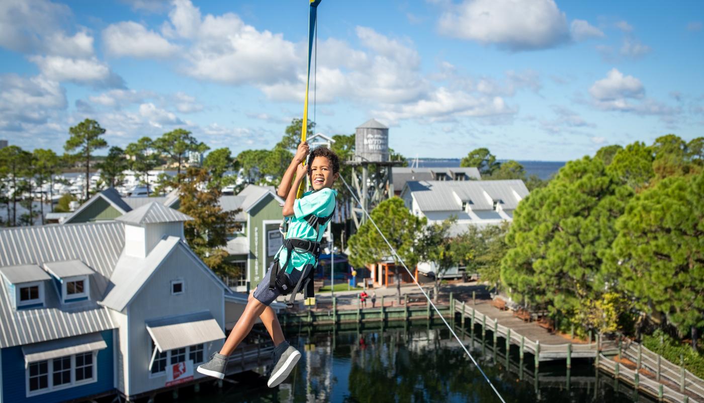 Child Ziplining