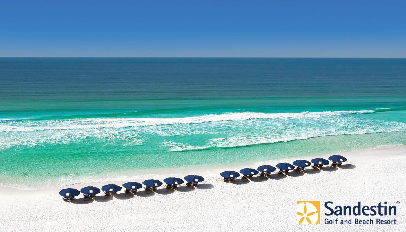 The beach at Sandestin GOlf and Beach Resort