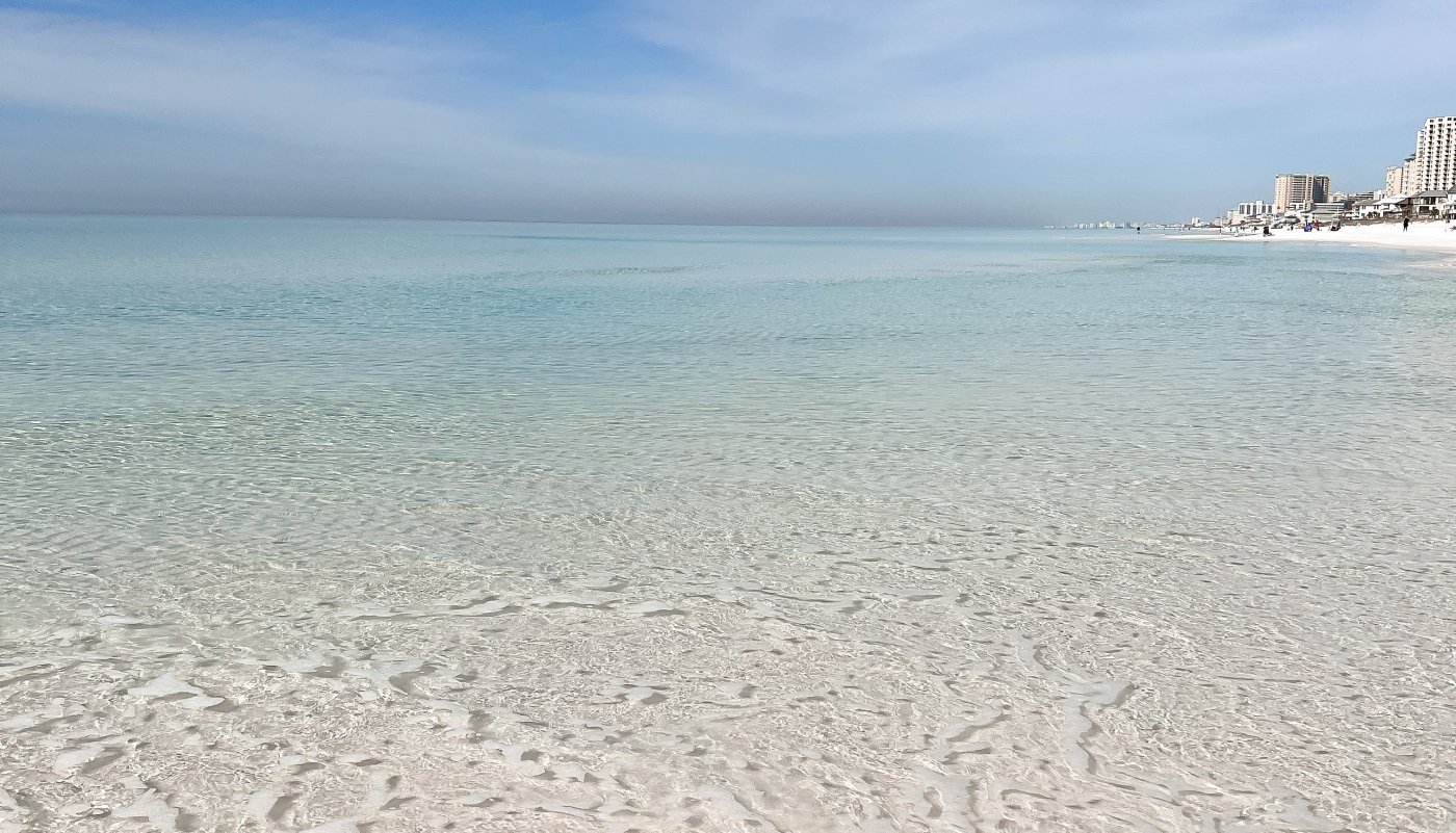 Clear blue waters of Gulf of Mexico