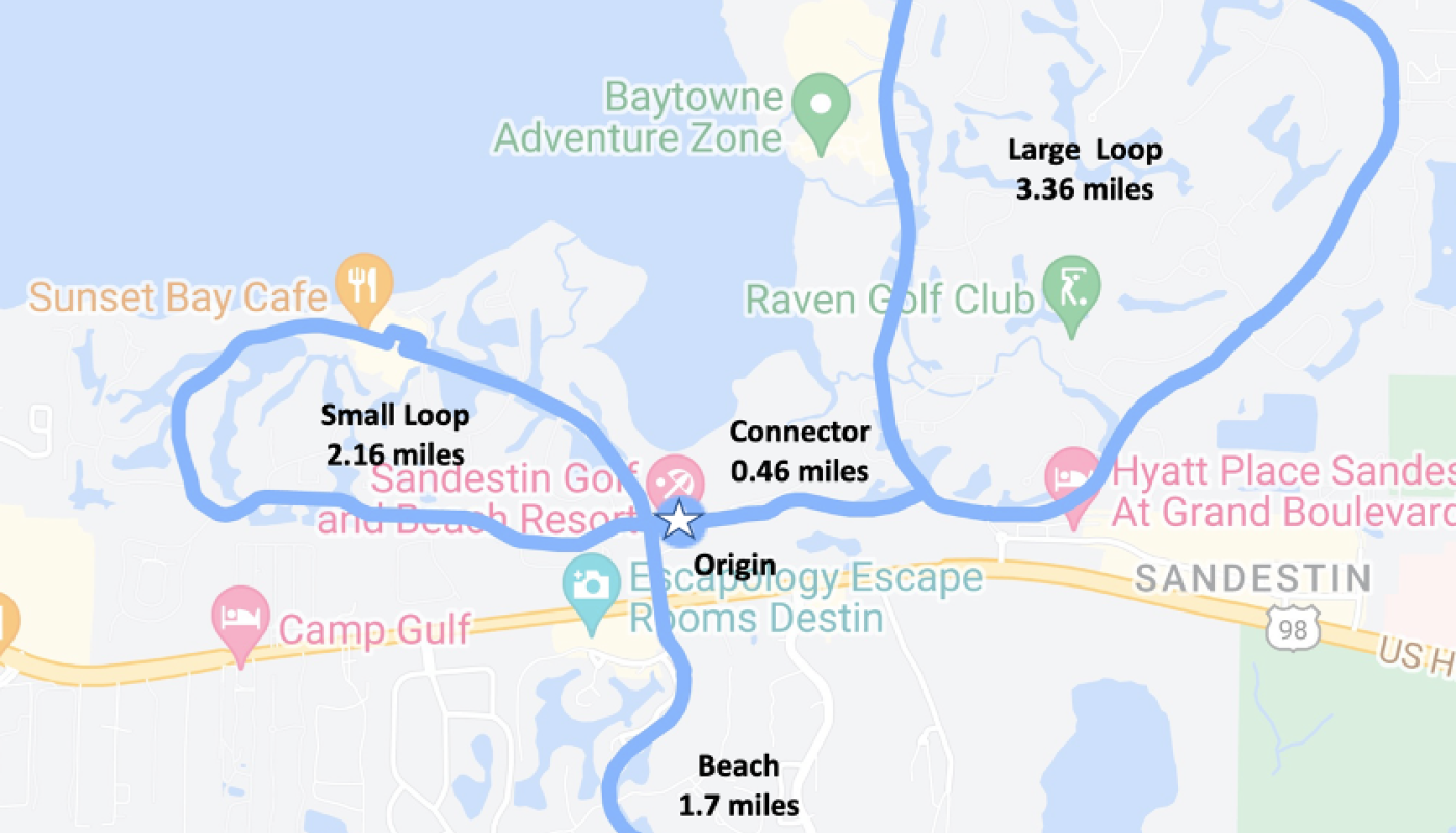 Sandestin running map