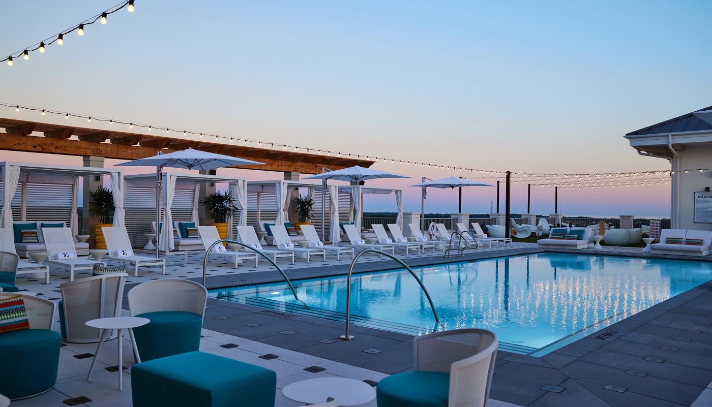 Hotel Effie Pool Sunset
