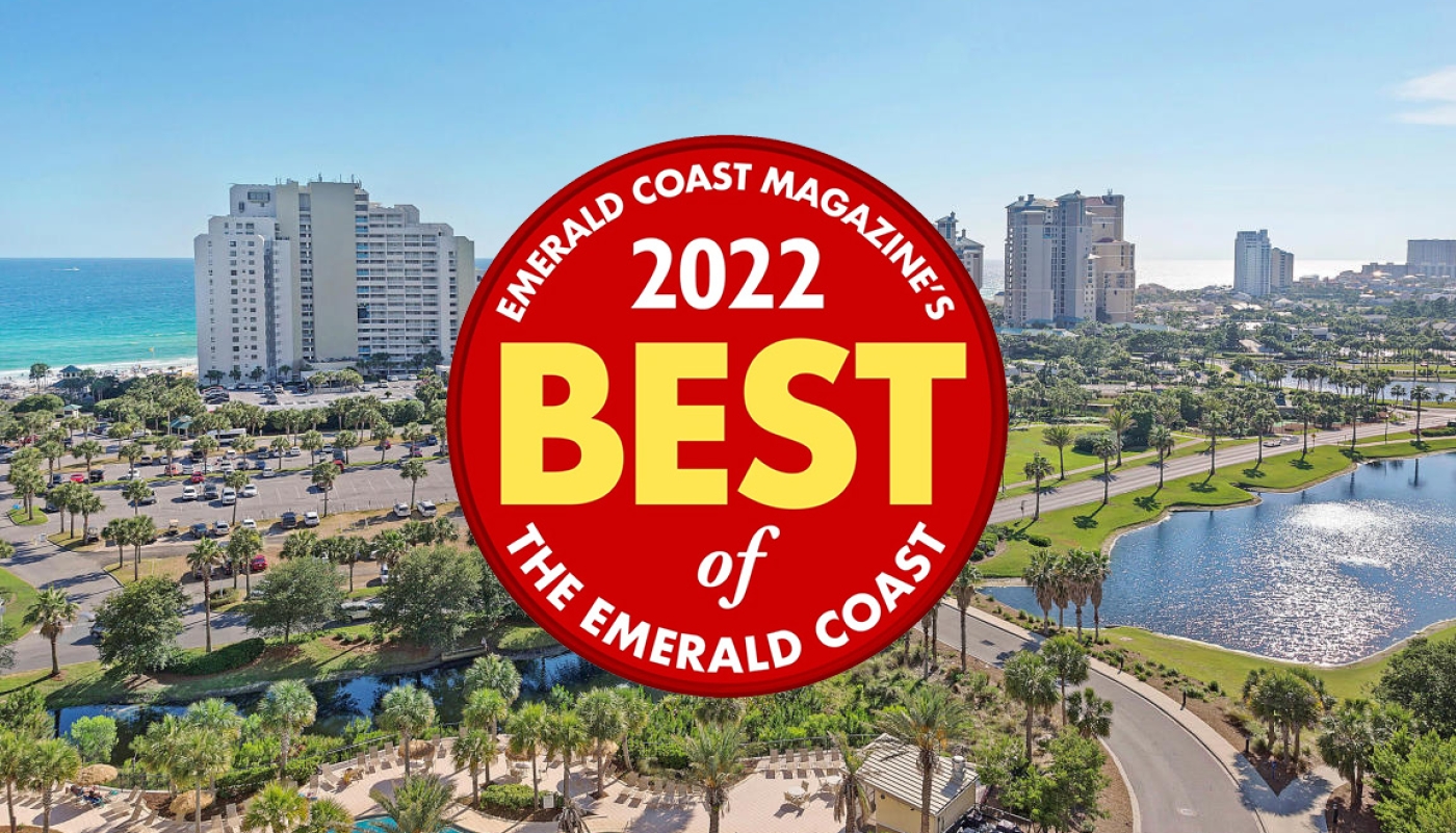 Resort photo with BOEC logo