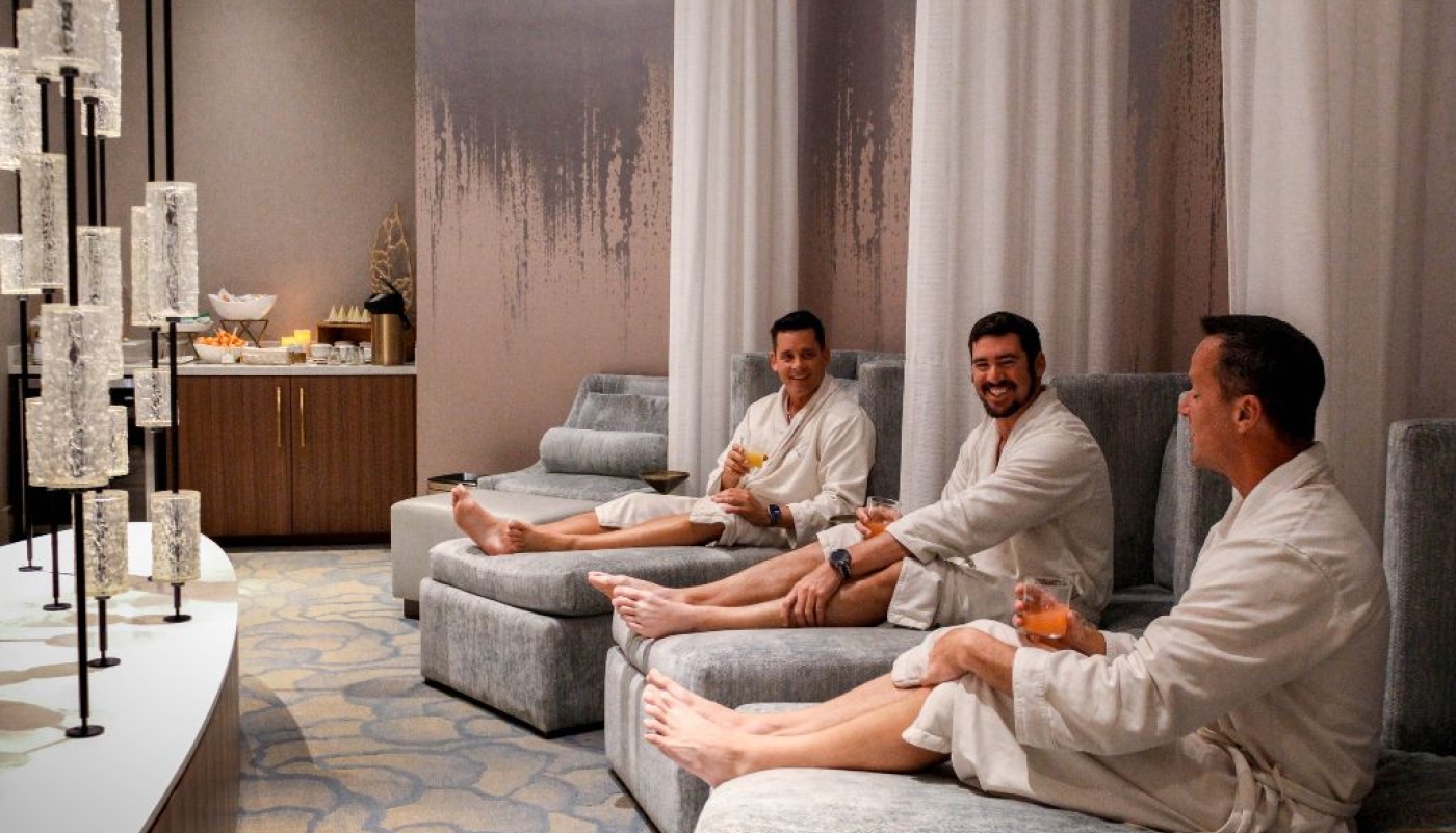 Guys at the Spa
