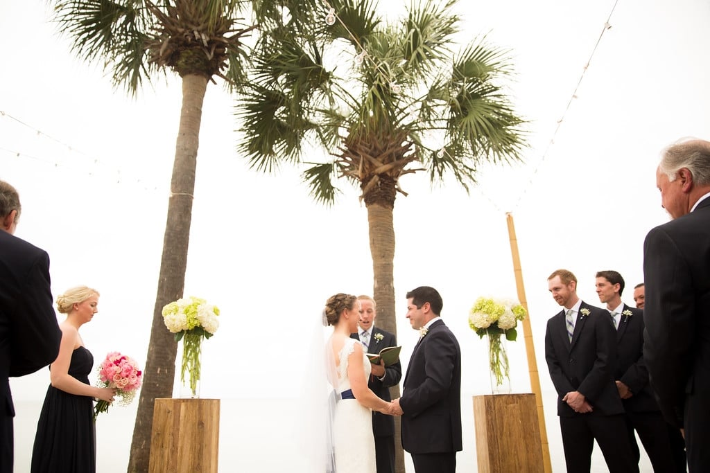 Bride and Groom at the alter