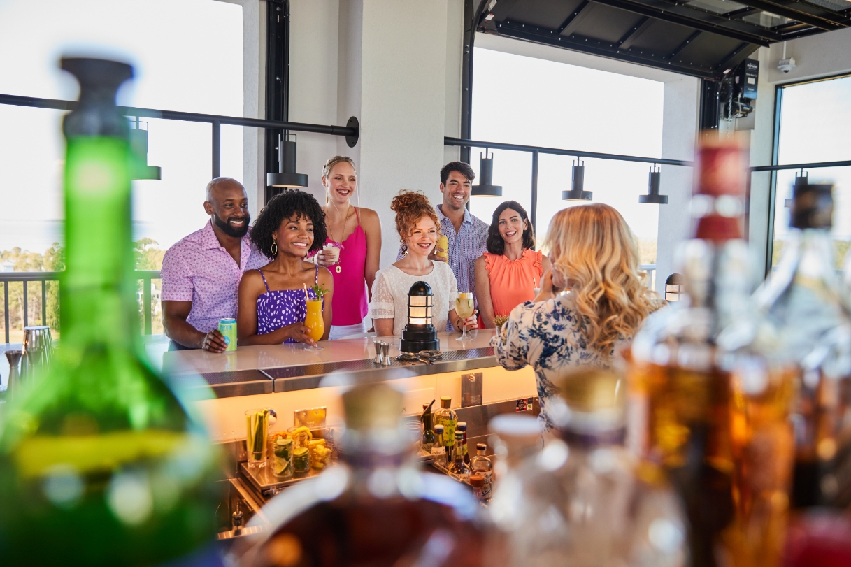 group at bar