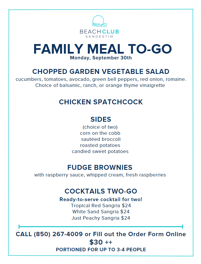 Family Meal To Go