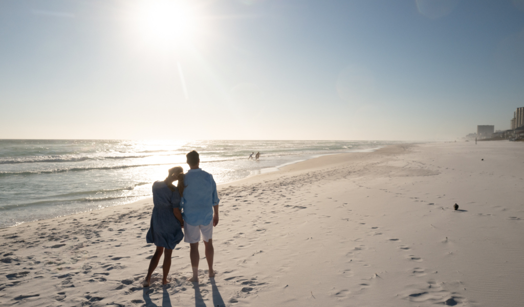 April and May at the Beach