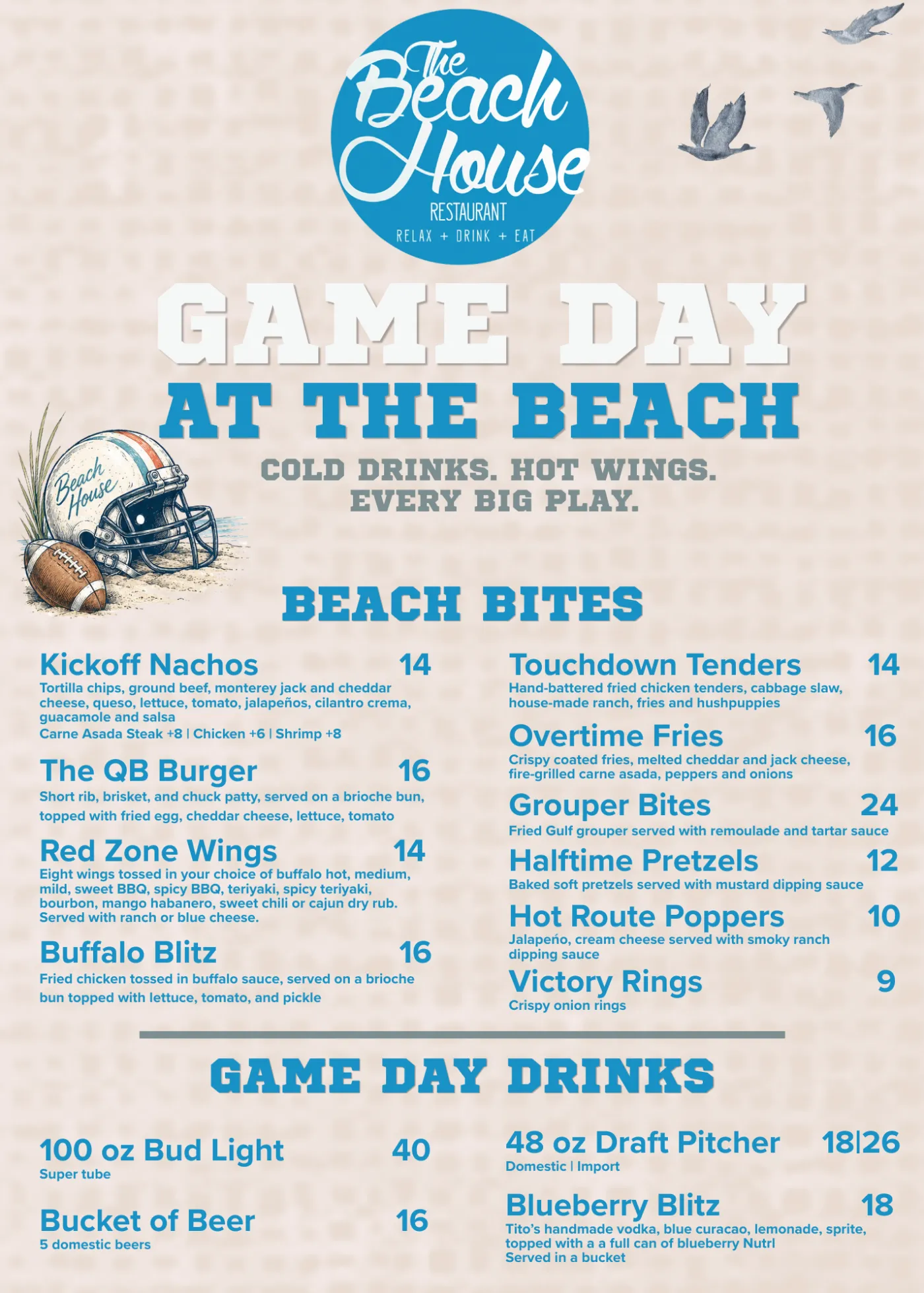 Game day at the beach! 