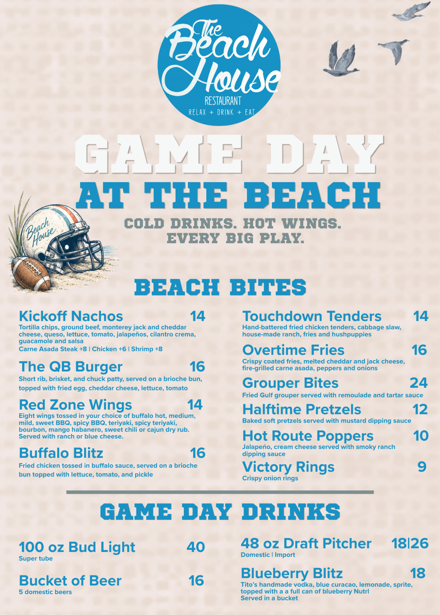 Game day at the beach! 