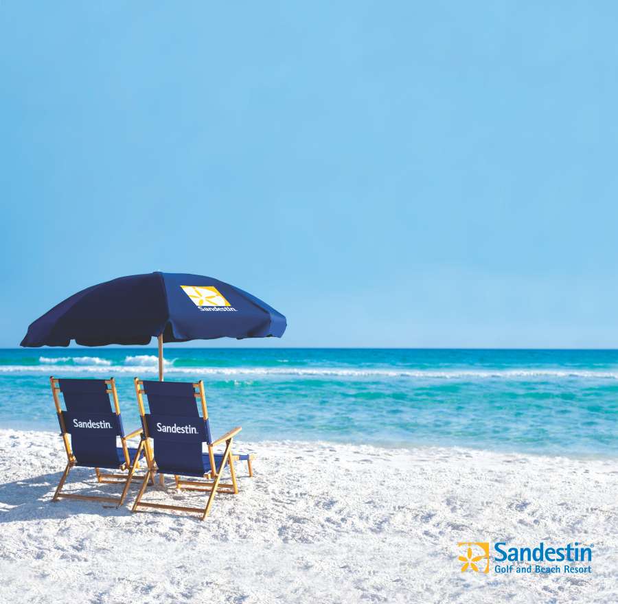 beach chairs and umbrella 