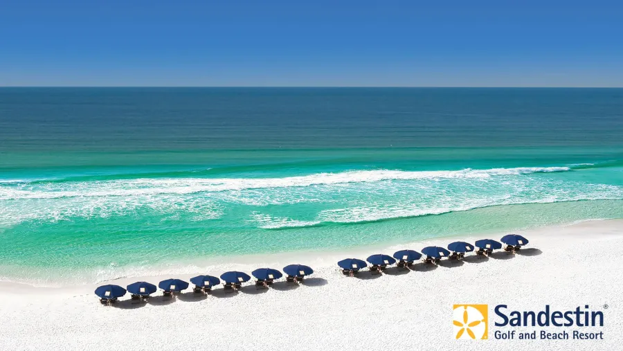 The beach at Sandestin GOlf and Beach Resort