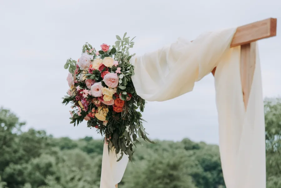 wedding archway for an outdoor wedding. 