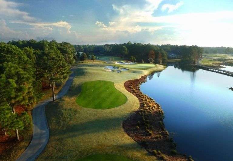 Raven Golf Course hole 8 aerial shot