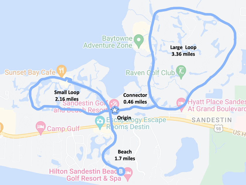 Sandestin running map
