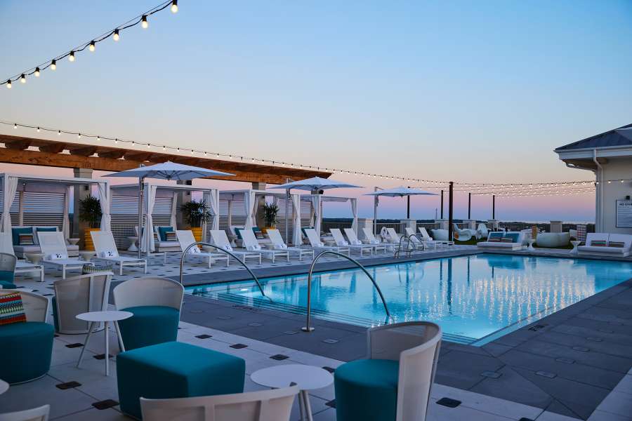 Hotel Effie Pool Sunset