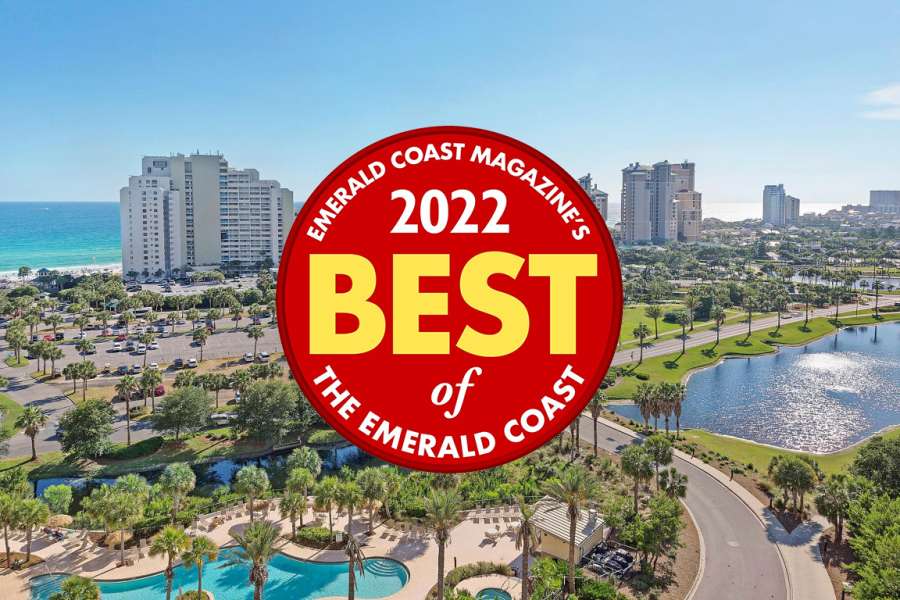 Resort photo with BOEC logo