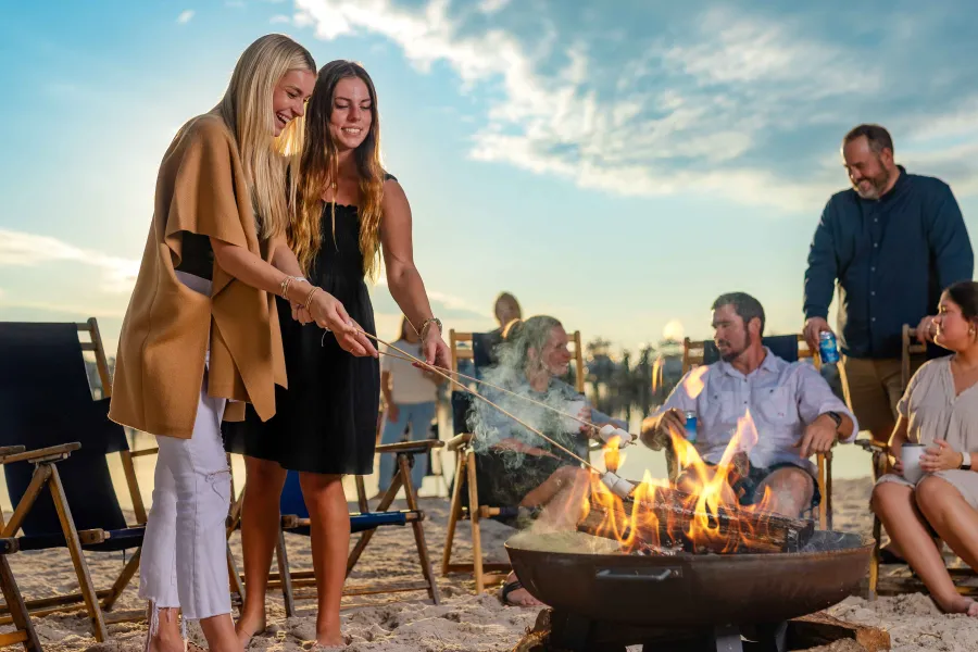 friends enjoying fall at sandestin