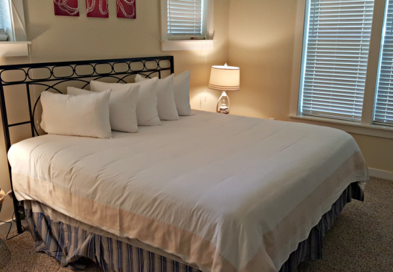 bedroom from a three bedroom unit at lakside