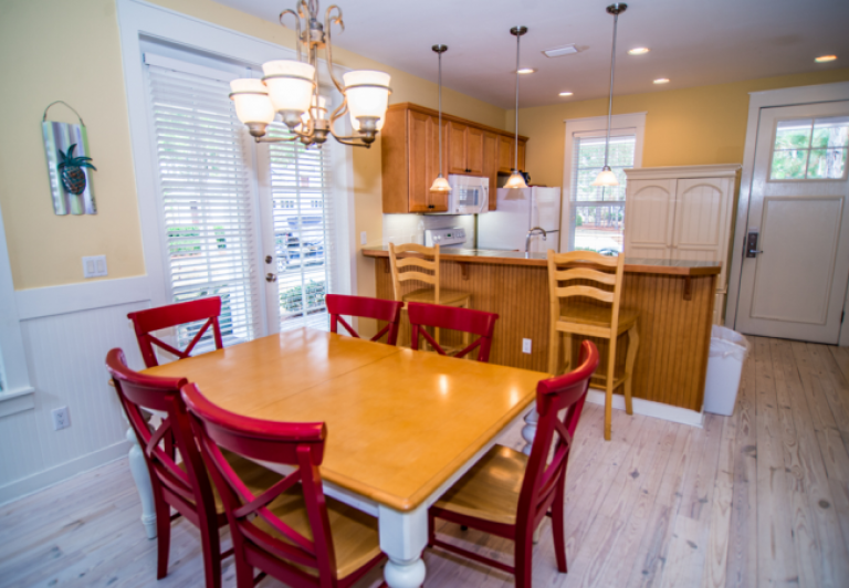 Kitchen in a two bedroom unit at Lakeside