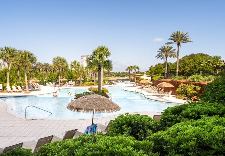 pool at luau