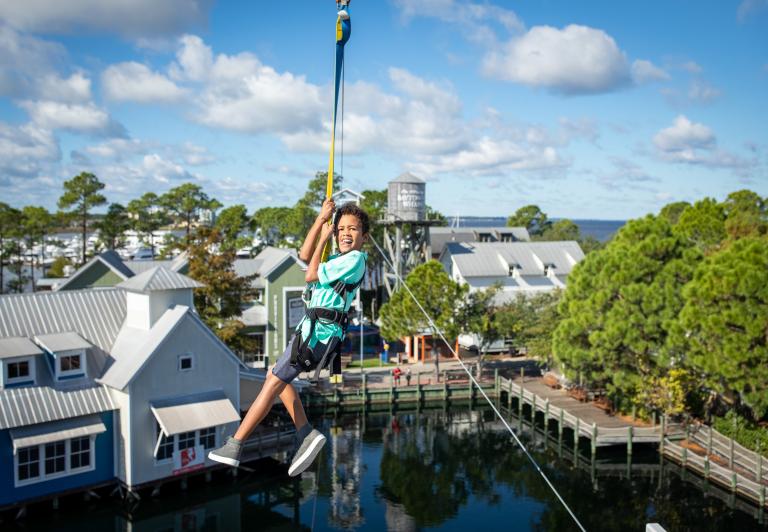 Child Ziplining