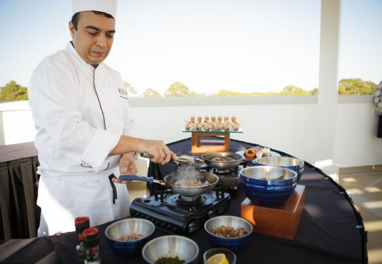 Chep preparing meals