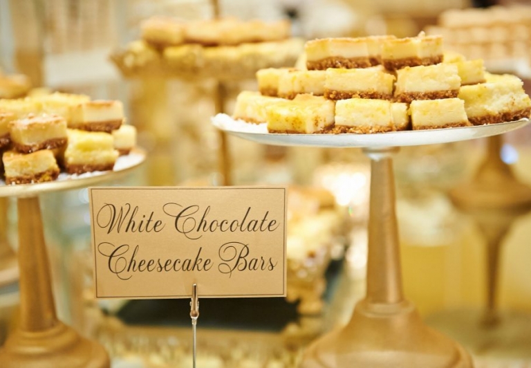 White Chocolate Cheesecake Bars