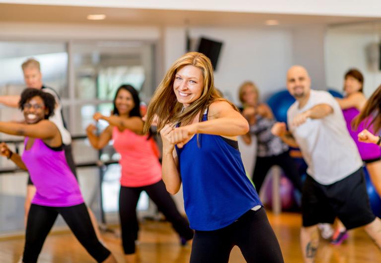 high energy zumba class