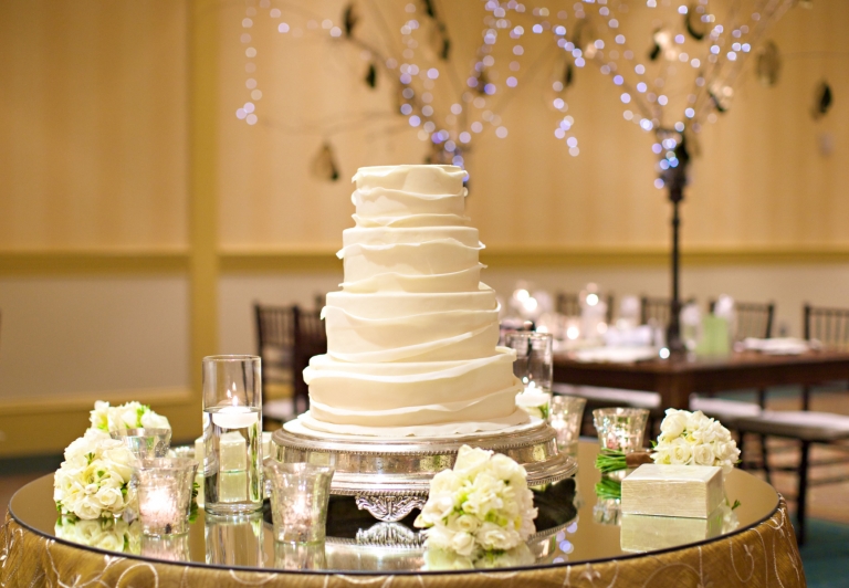 four tier wedding cake
