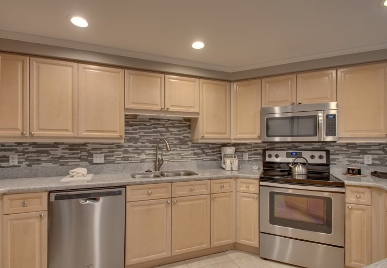 kitchen area at westwinds