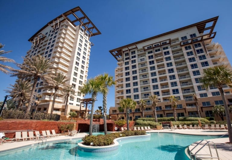 exterior of Luau buildings at Sandestin Golf and Beach Resort