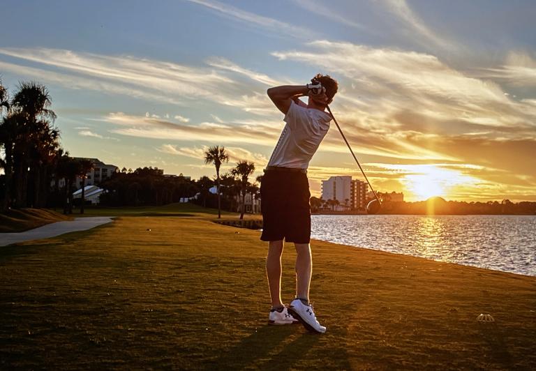 Golf at Sunset