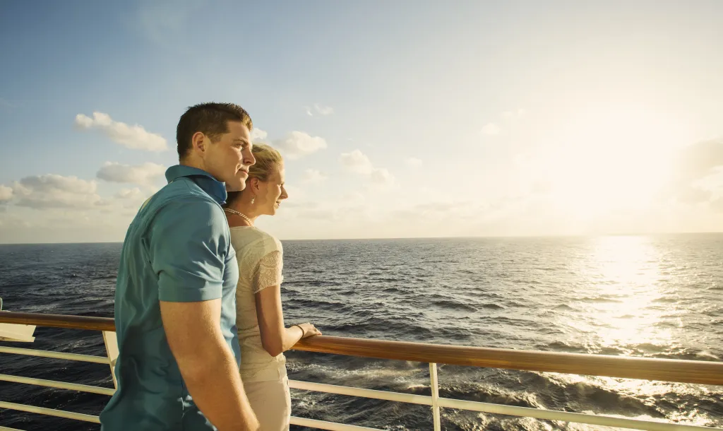 couple on the deck of a boat