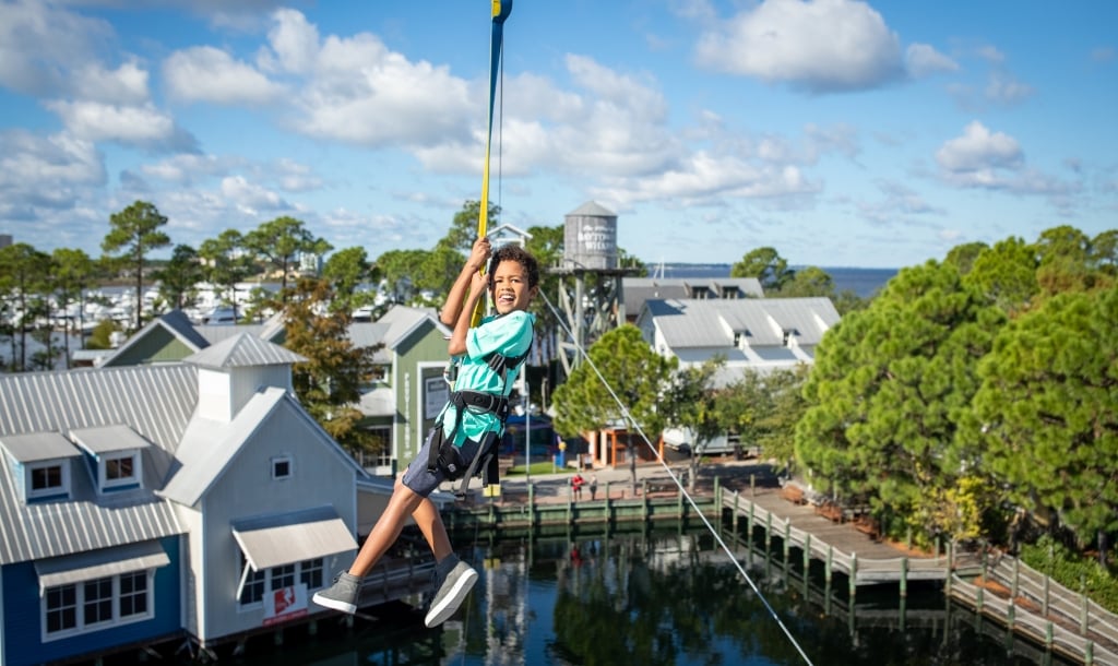 Child Ziplining