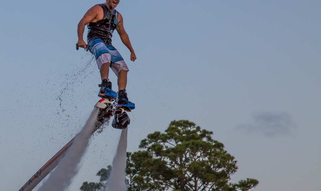 guy on hydro board