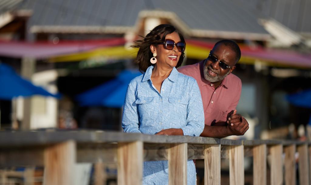 Couple at Marina Bar and Grill