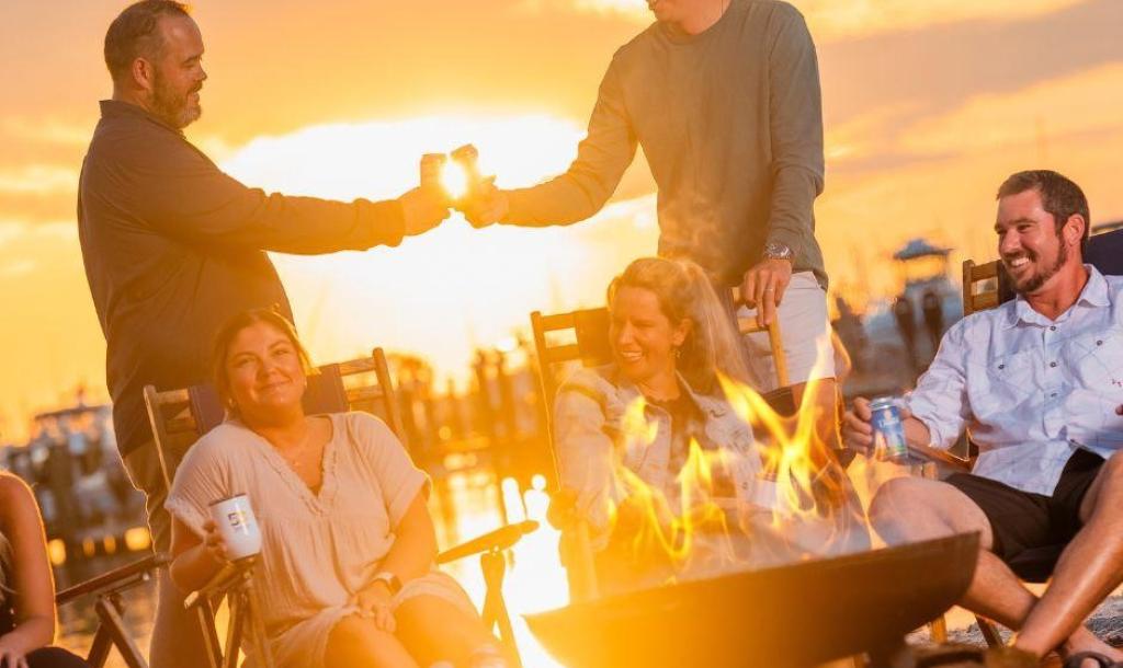 Full Moon Beach Bonfire