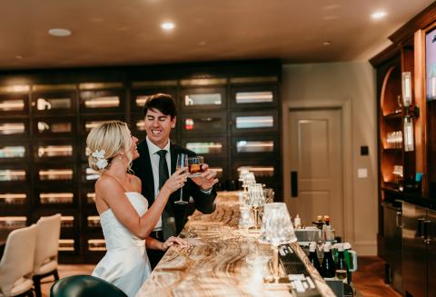 burnt pine wedding