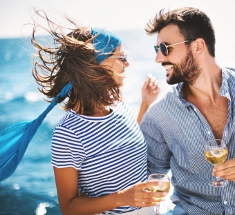 A couple sailing