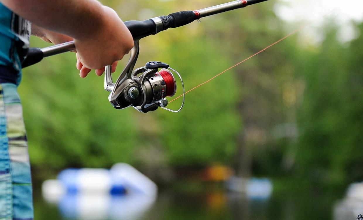 man fishing