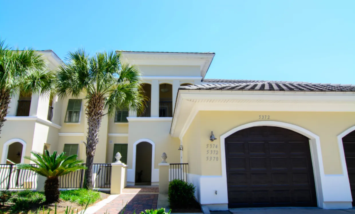 Exterior of a three bedroom unit at Southside
