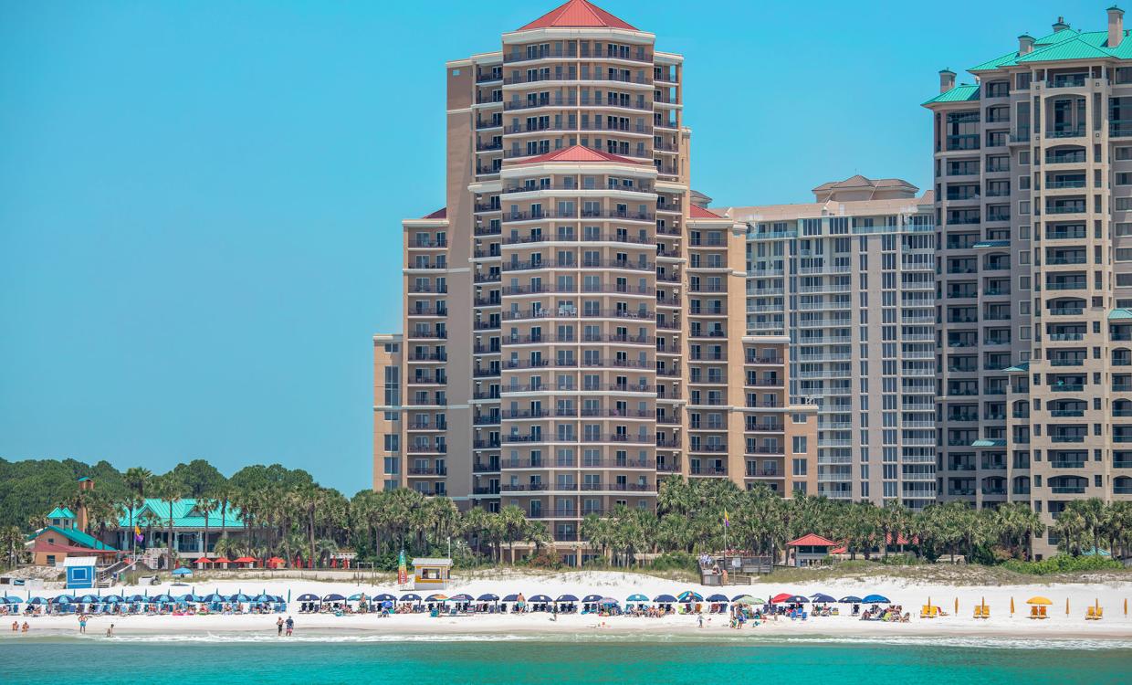 westwinds building as viewed from the beach