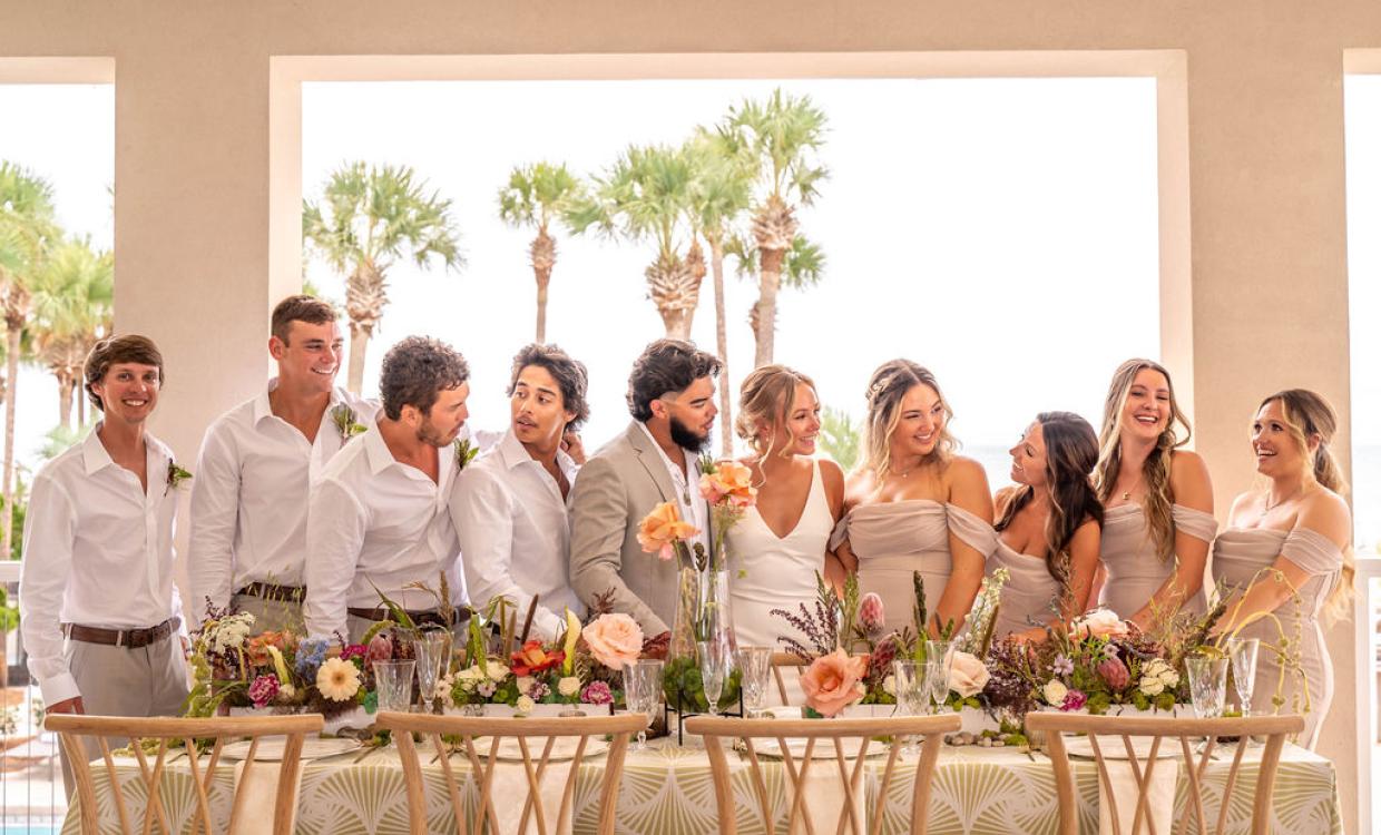 Wedding party at Beach Club